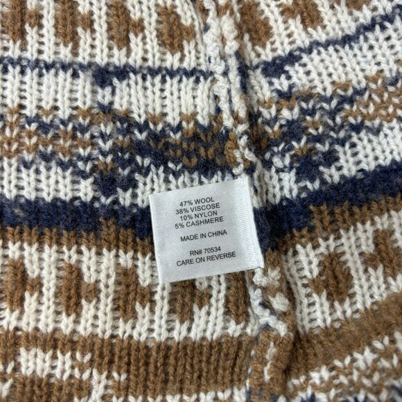 Women’s Orvis Wool Blend Tribal Aztec Open Front Cardigan Sweater Western Small - Picture 6 of 6